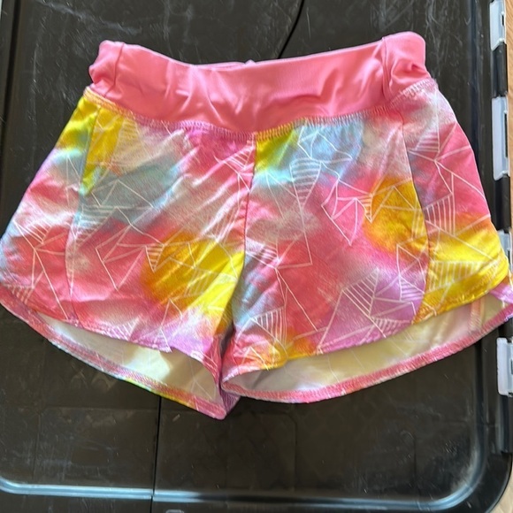 Athletic Works Other - Athletic Works Pink Geometric Pattern Drawstring Waist Shorts Size 4